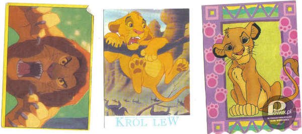 Karteczki król lew